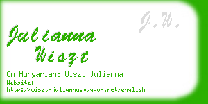 julianna wiszt business card